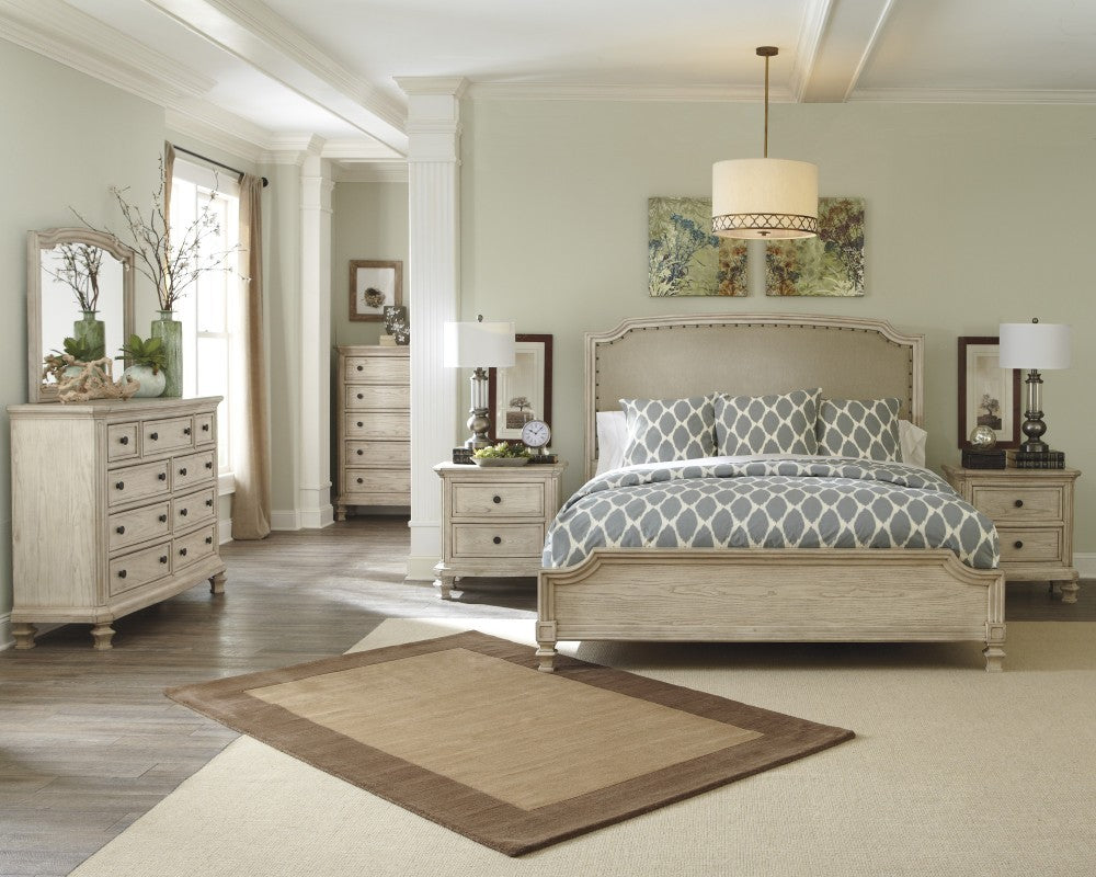 Demarlos 5 Pc. Bedroom - Dresser, Mirror & Queen Panel Bed