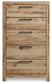 Hyanna Queen Panel Bed, Dresser, Mirror, Chest and Nightstand