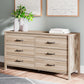 Battelle Six Drawer Dresser