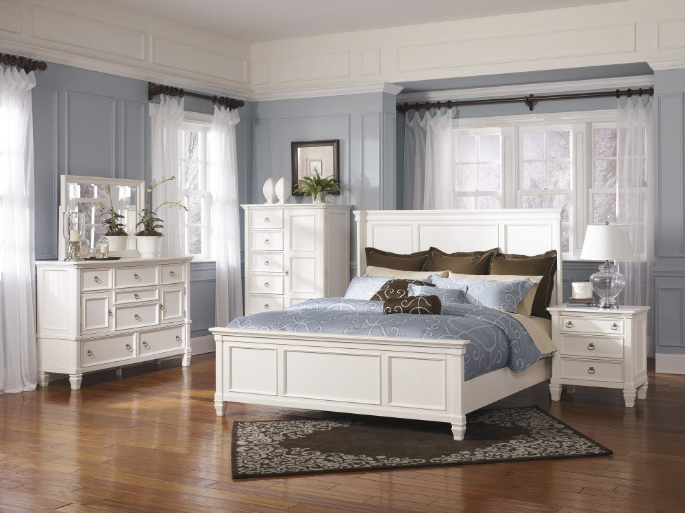 Prentice 5 Pc. Bedroom - Dresser, Mirror & Queen Panel Bed