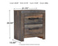 Drystan King Bookcase Bed with 2 Storage Drawers with Mirrored Dresser and 2 Nightstands