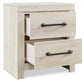 Cambeck King Panel Bed with 2 Storage Drawers with Mirrored Dresser and Nightstand