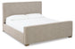 Dakmore Queen Upholstered Bed with Mirrored Dresser, Chest and 2 Nightstands